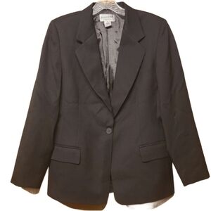 Pendleton | Women's Vintage Wool One Button Blazer (Size 10 Petite)